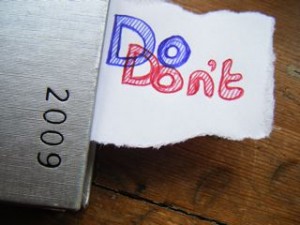 Dos and Donts